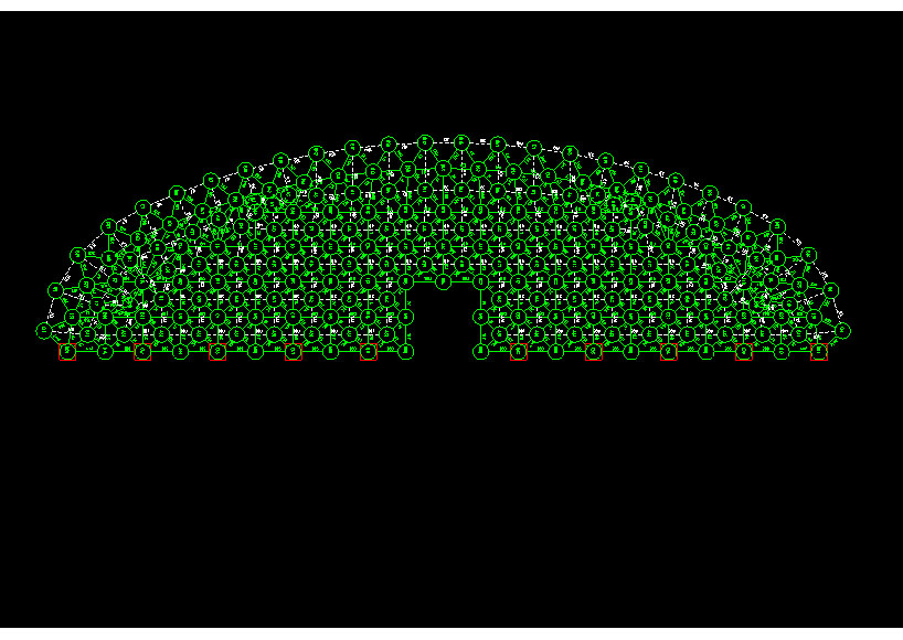 六安锡林浩特91跨，1000米长干煤棚网架设计