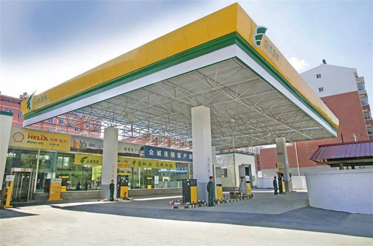 六安加气站钢结构网架案例7