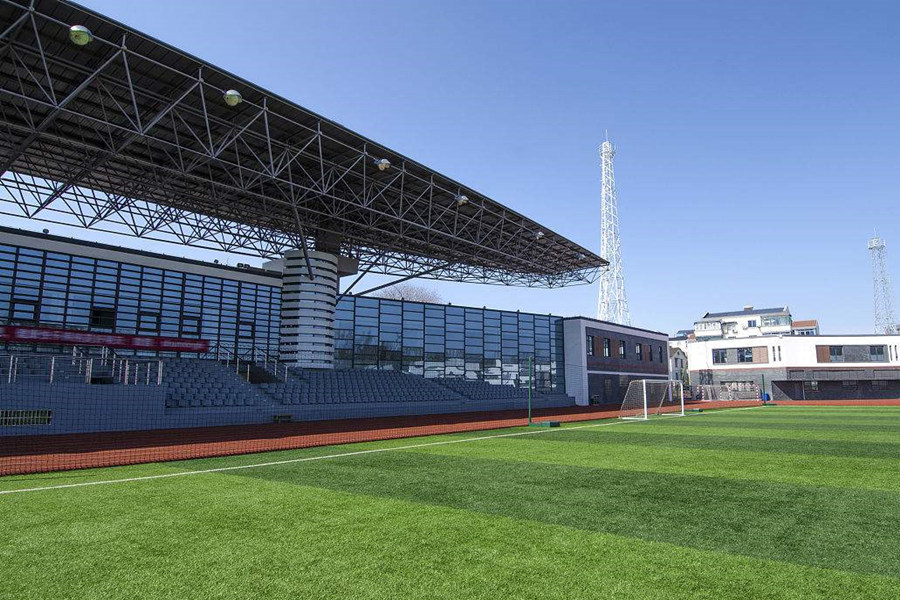 六安体育场看台网架工程